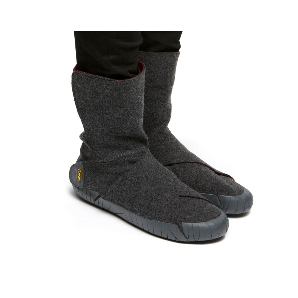 Vibram Furoshiki Dame Støvler Grå - Russian Felt Mid - 8437NTLBO